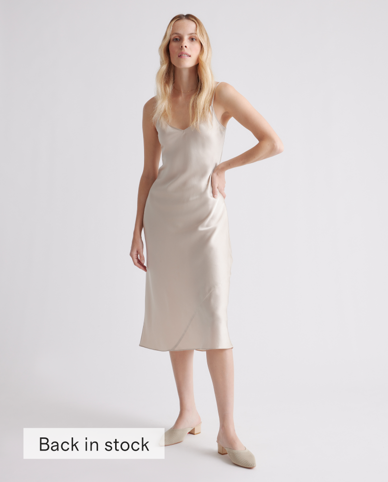 100% Washable Silk Slip Dress