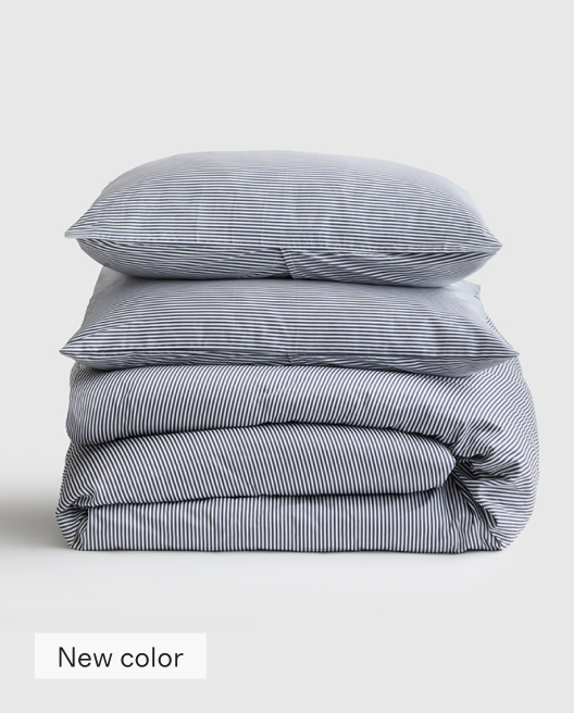Classic Organic Percale Duvet Cover Set