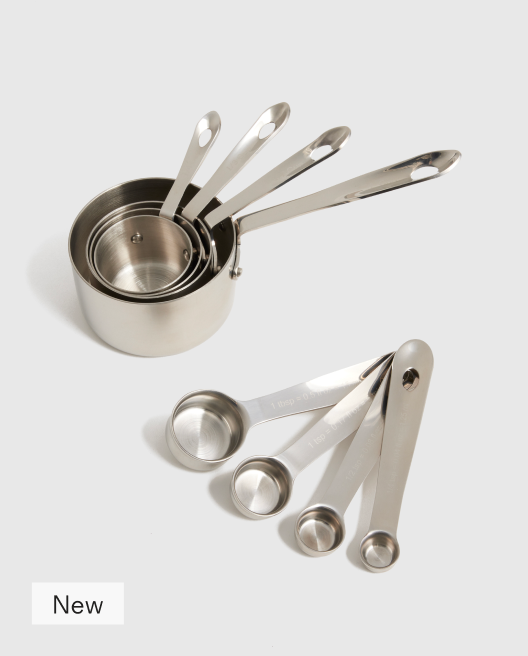 Stainless Steel Measuring Cups & Spoons Set