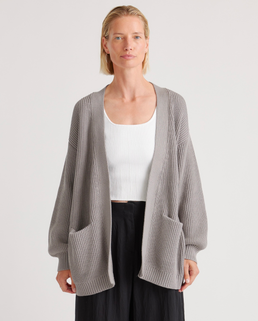 100% Organic Cotton Oversized Cardigan
