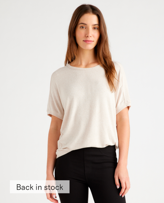 Brushed Short Sleeve Lounge Tee