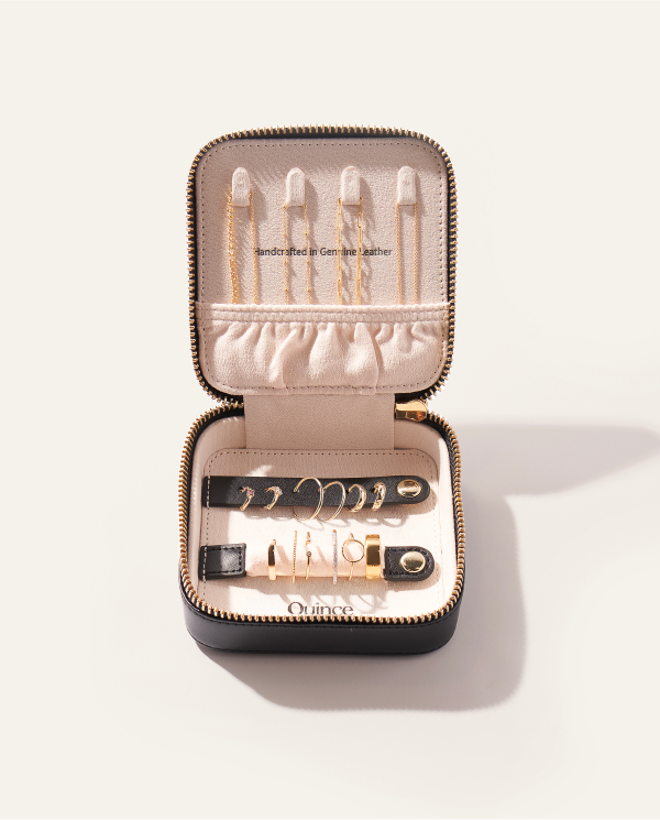 Leather Jewelry Travel Case