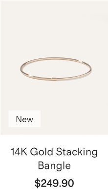 14K Gold Stacking Bangle