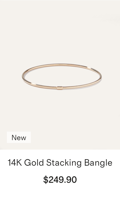 14K Gold Stacking Bangle