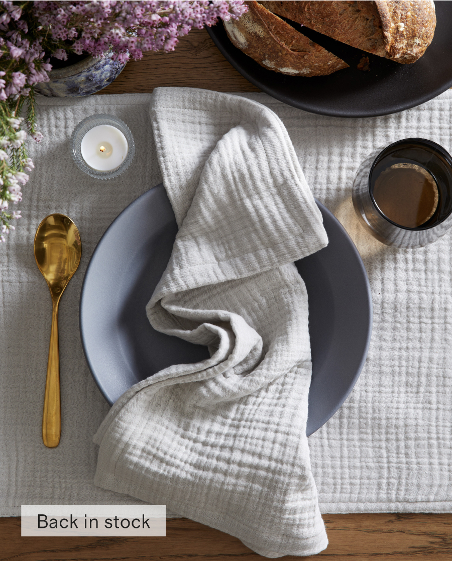 Organic Airy Gauze Napkins (Set of 4)