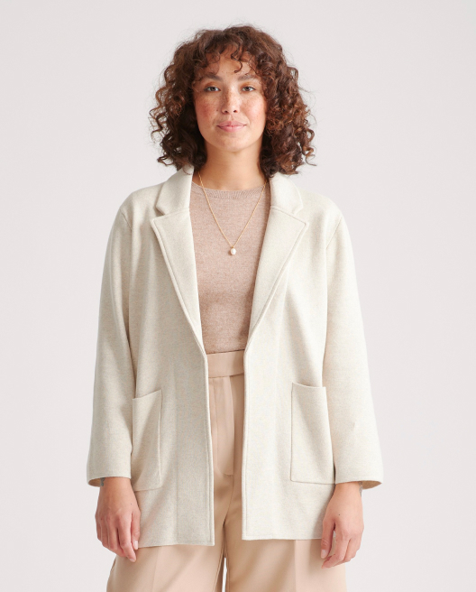 100% Organic Cotton Knit Blazer