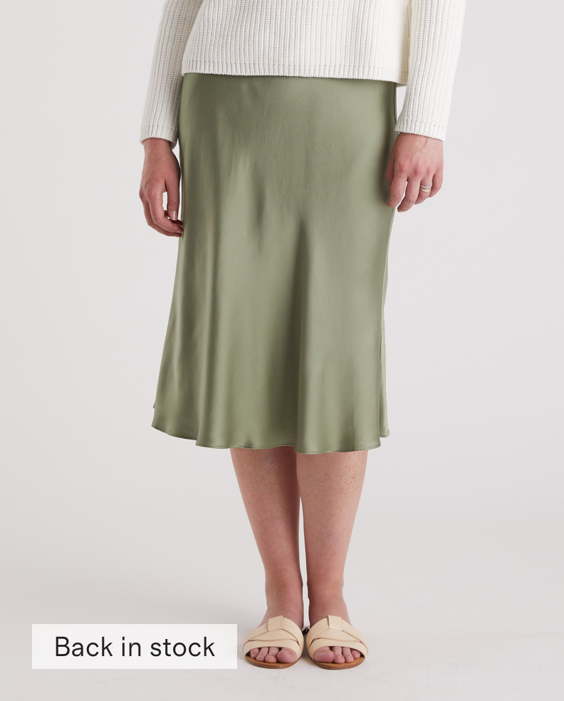 100% Washable Silk Skirt