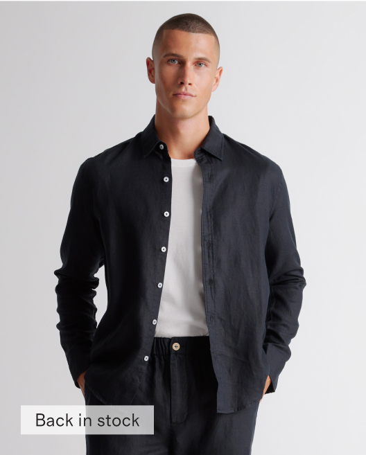 100% European Linen Long Sleeve Shirt