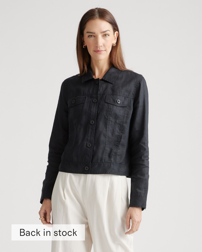 100% European Linen Jacket