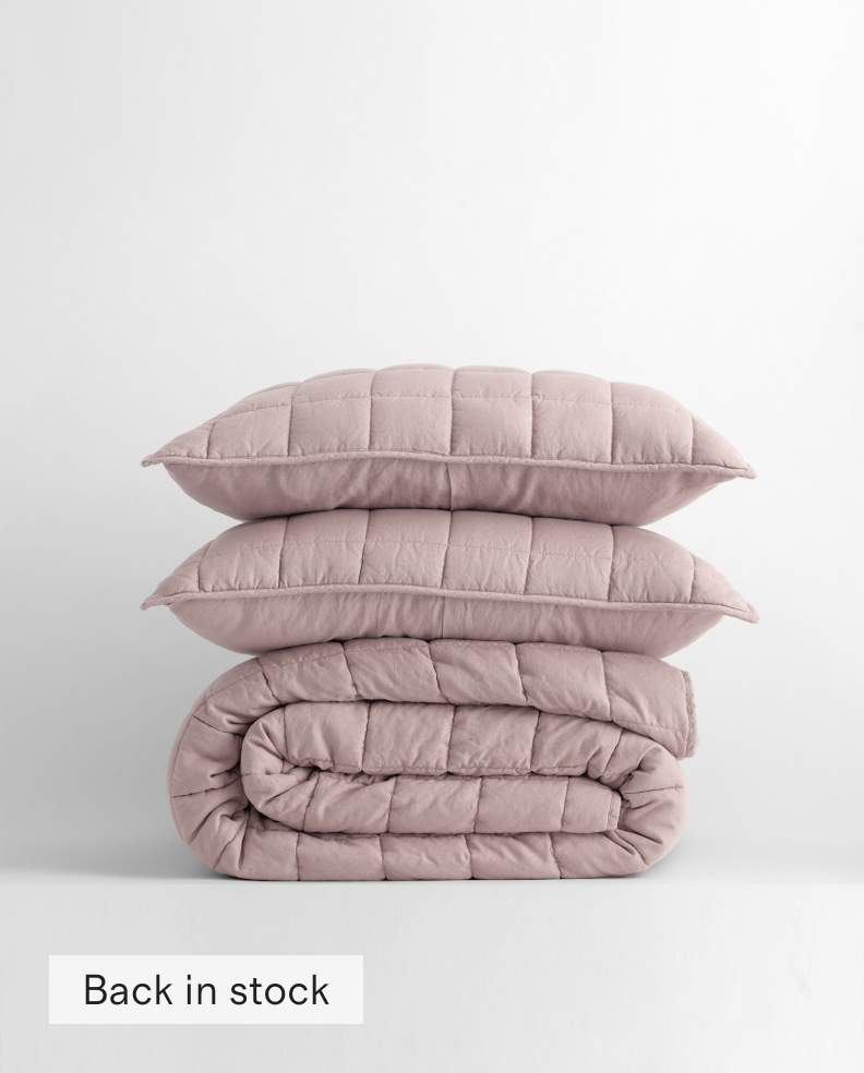 European Linen Quilt Set