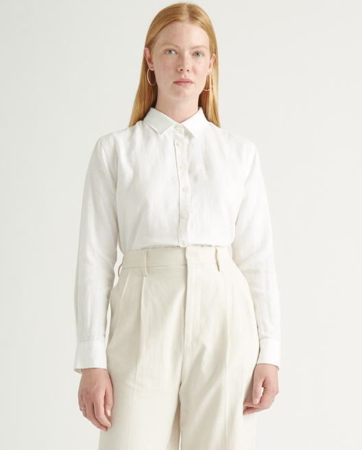 100% European Linen Long Sleeve Shirt
