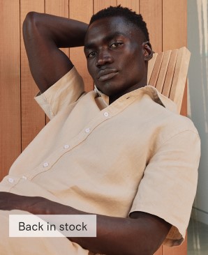 100% European Linen Short Sleeve Shirt