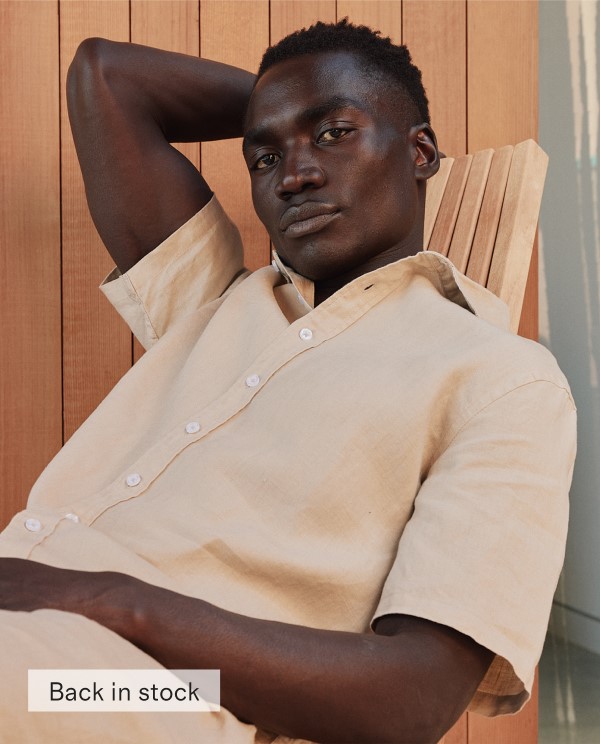100% European Linen Short Sleeve Shirt
