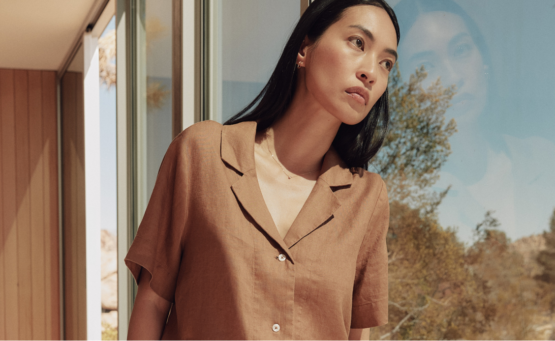 100% European Linen Short Sleeve Shirt