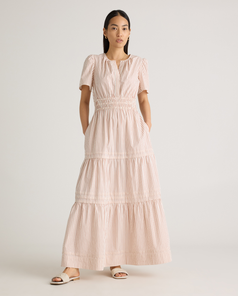 100% Organic Cotton Tiered Maxi Dress