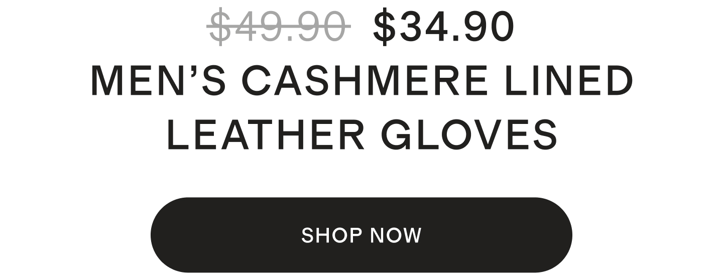 Cashmere Lined Leather Gloves