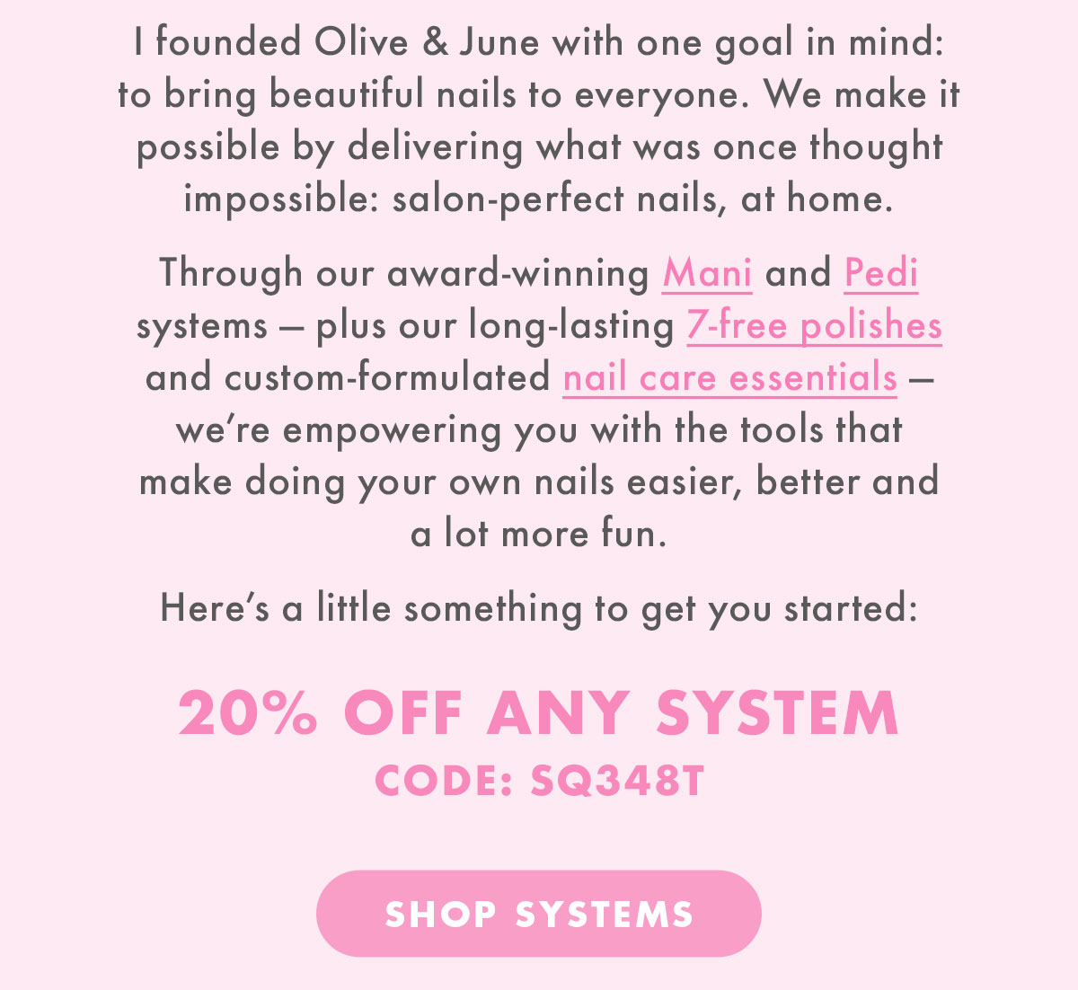 20% OFF ANY SYSTEM