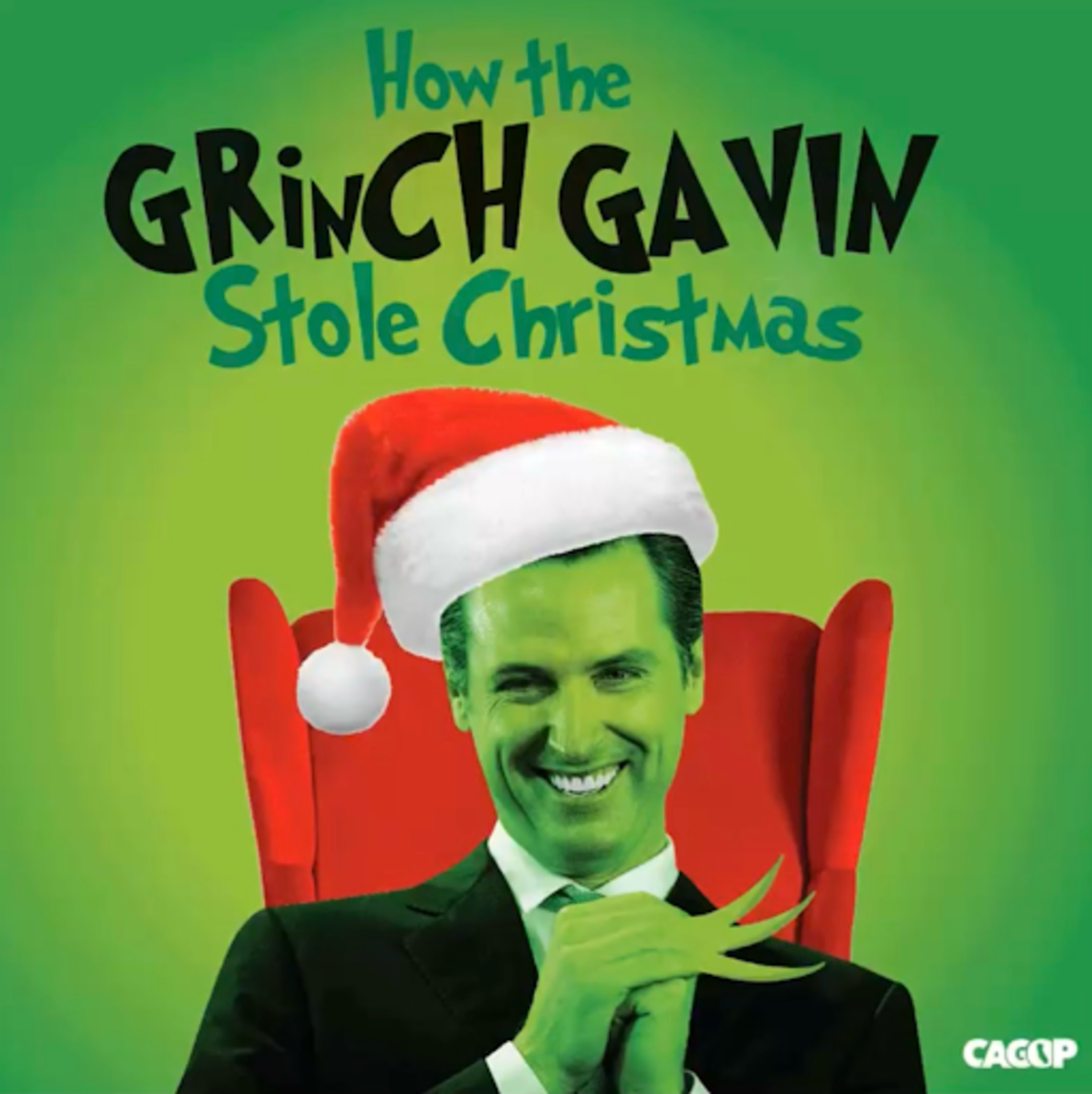 How the Grinch Gavin stole Christmas Graphic