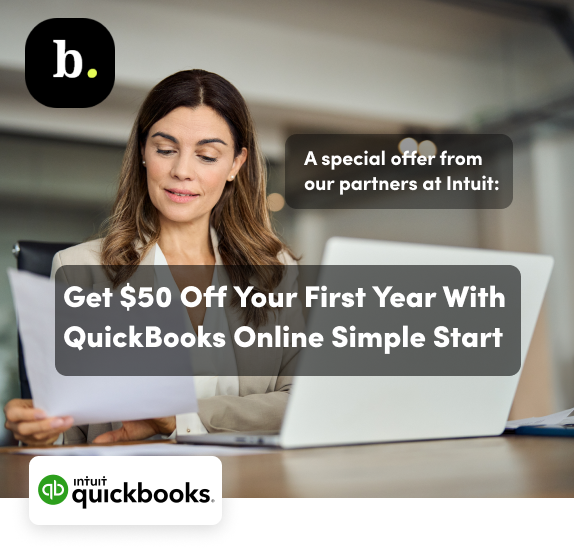 B. Newsletter. A Special Offer from our partners at Intuit: Get $50 Off Your First Year With QuickBooks Online Simple Start