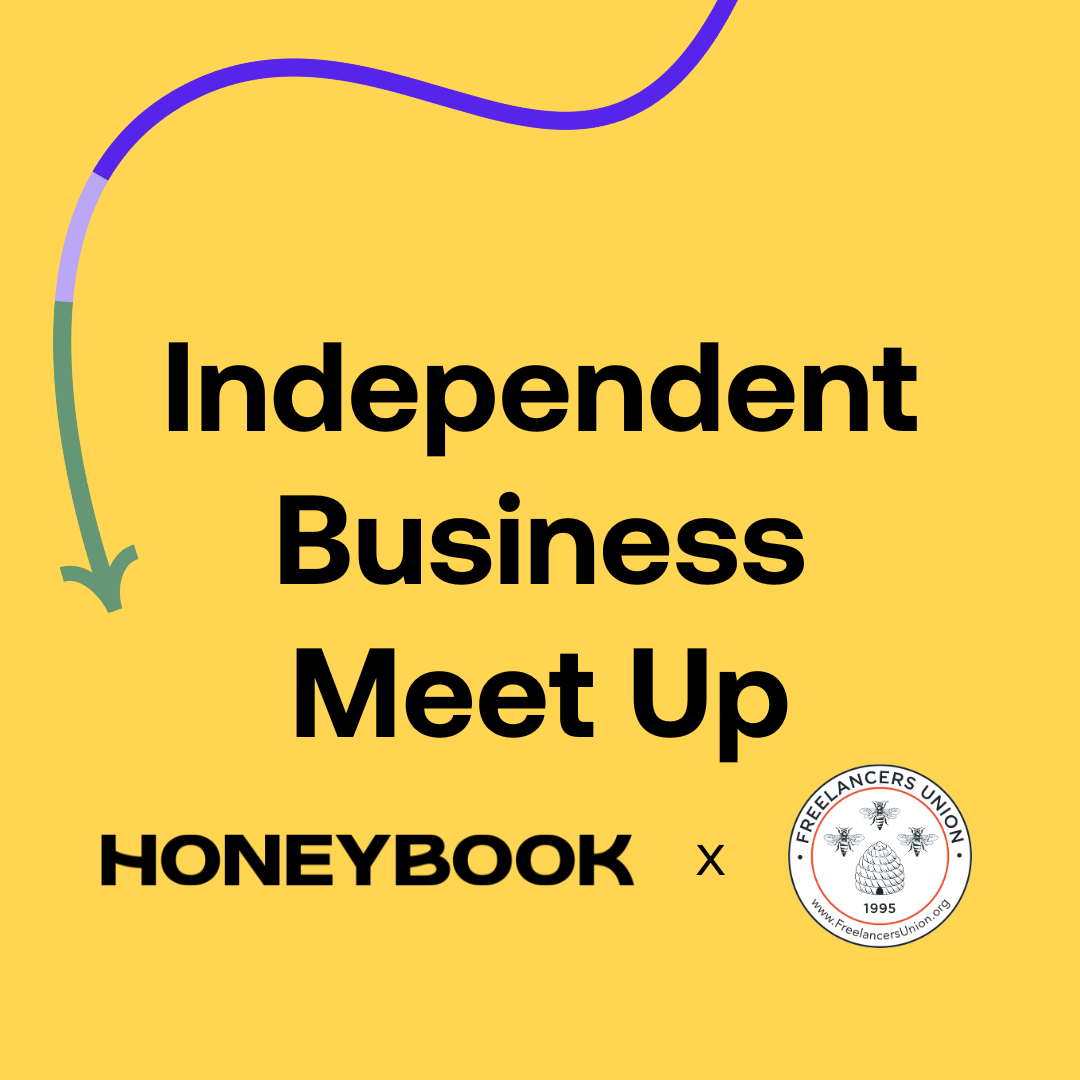 Independent business meet up HoneyBook x Freelancers Union