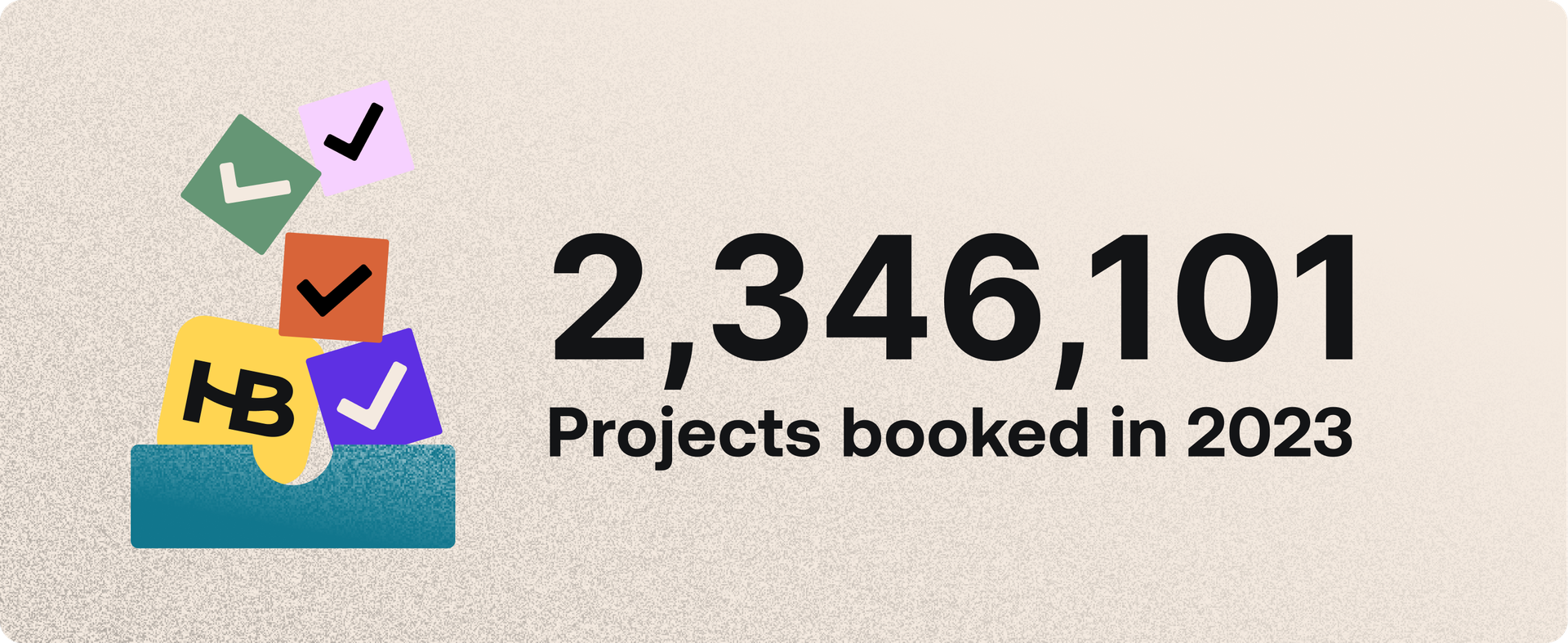 HoneyBook members booked 2,346,101 projects in 2023