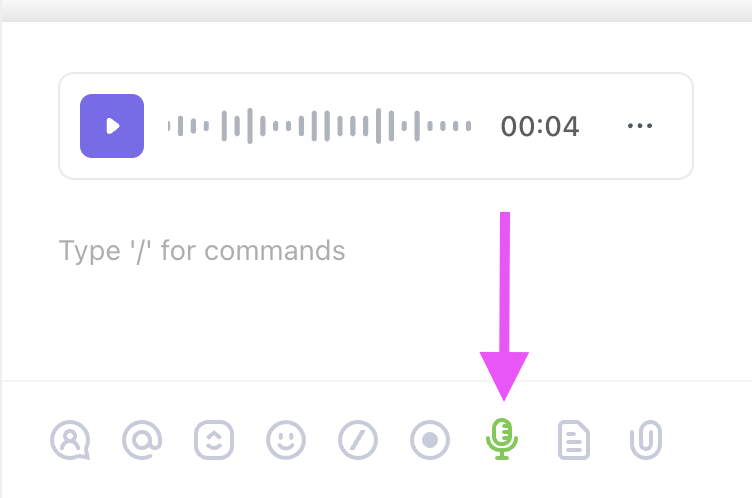  Voice Clips in Comments