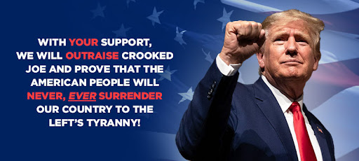 AND, WE'LL OUTRAISE THE ENTIRE FIELD OF REPUBLICANS TO PROVE THAT HE PRIMARY IS EFFECTIVELY OVER
