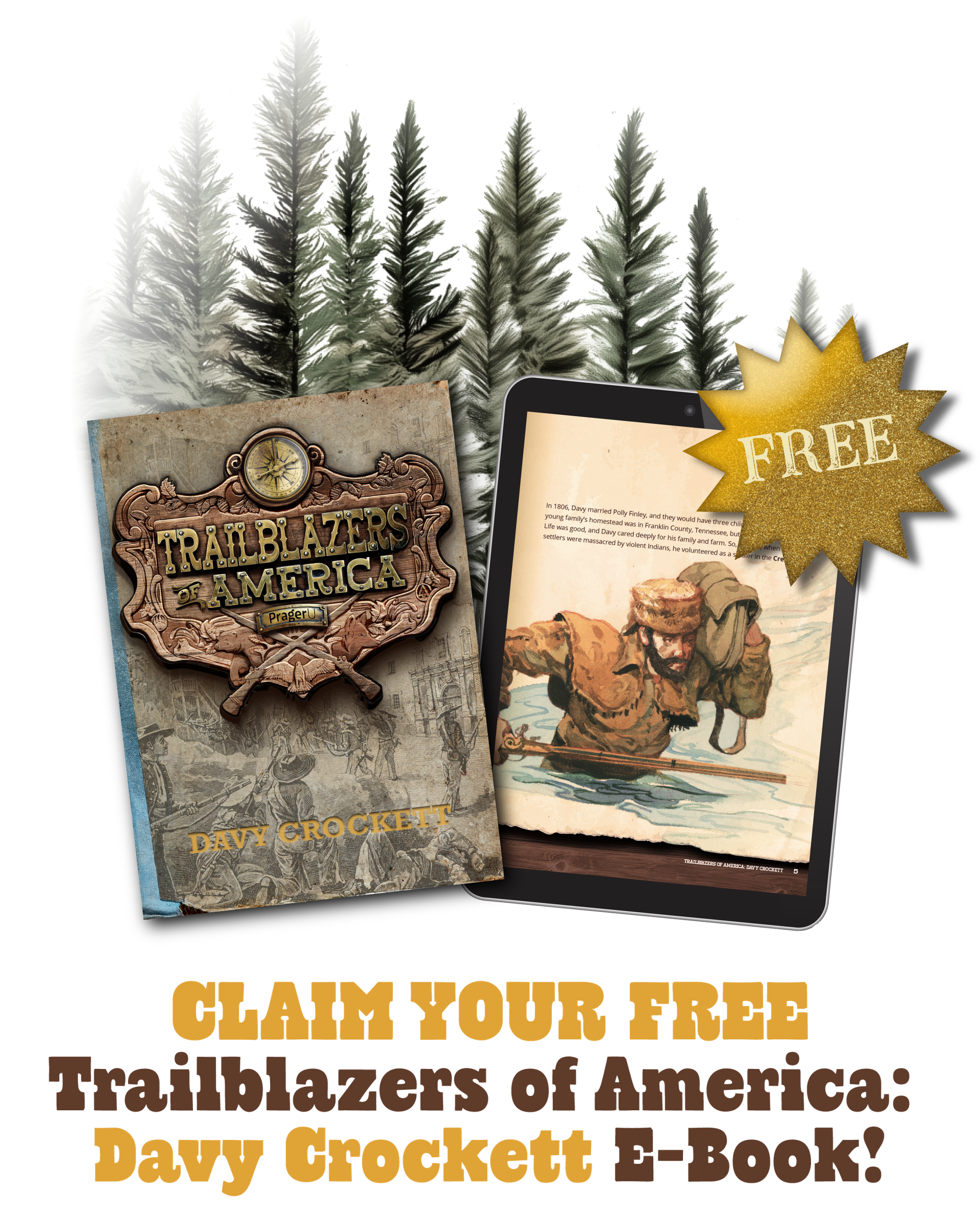 Claim Your Free Trailblazers Davy Crockett E-Book for Kids