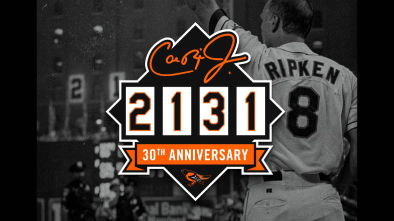 Cal Ripken 30th anniversary logo