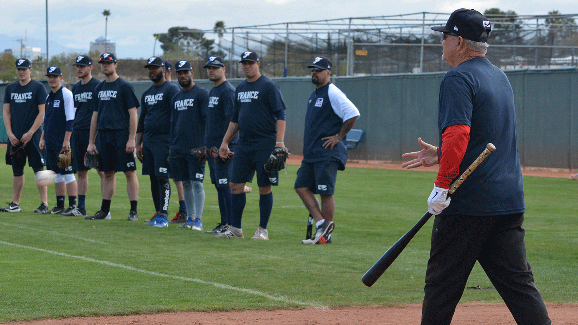 Bruce Bochy with Team France in 2020