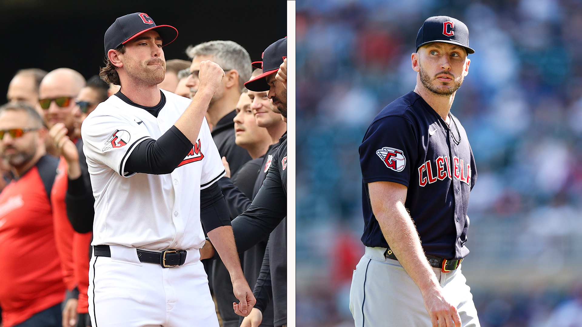 Shane Bieber and Trevor Stephan