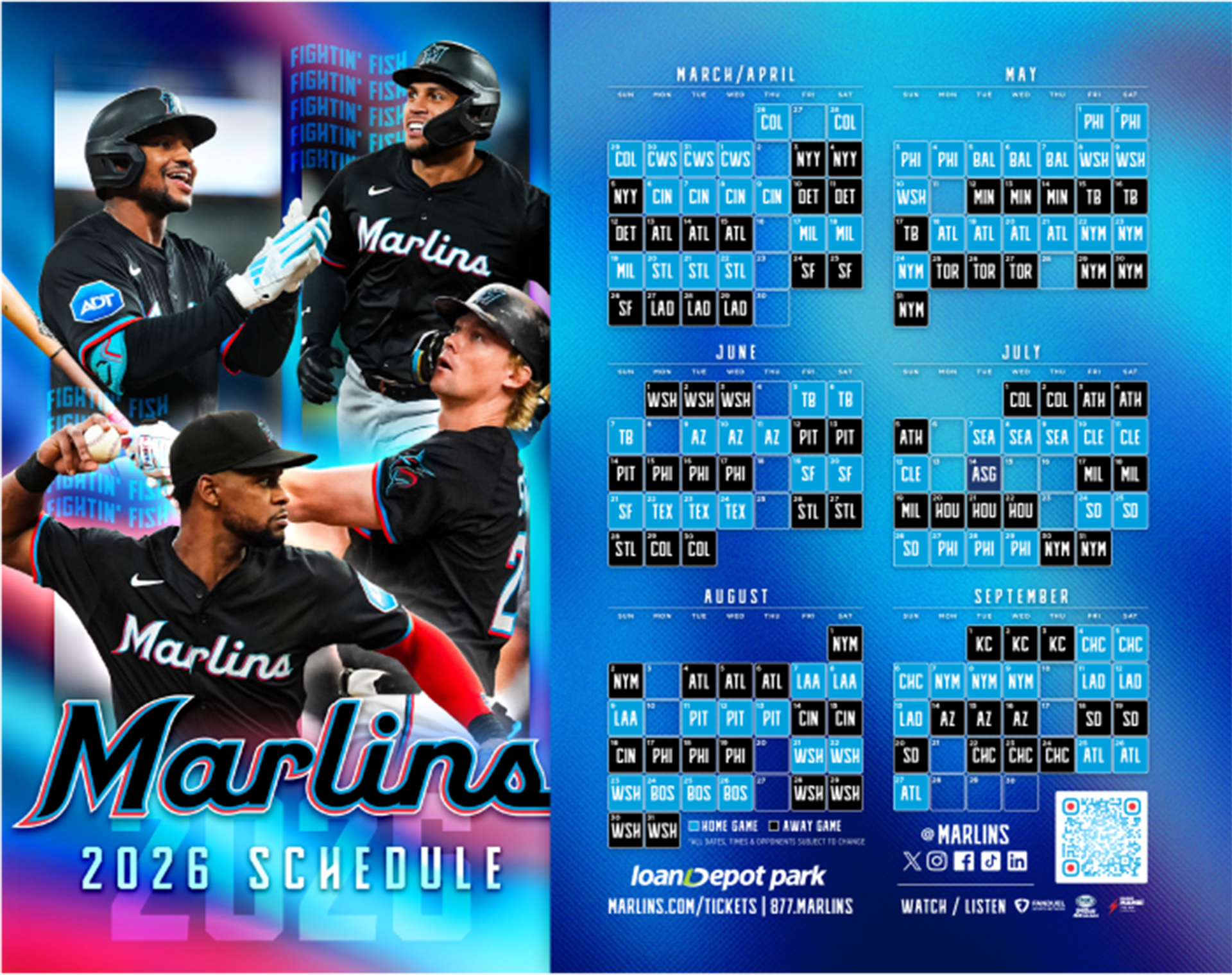 Marlins 2026 schedule magnet