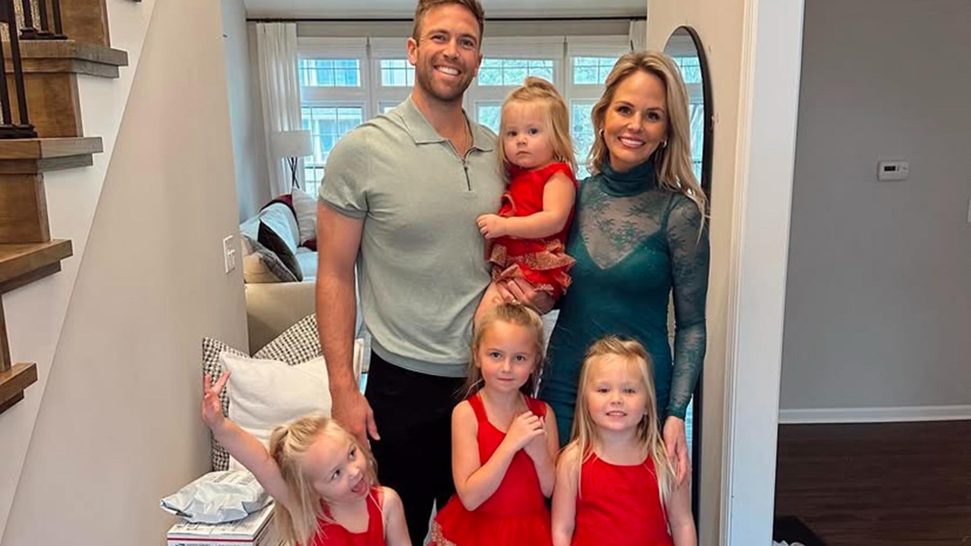 Jason and Kelsey Adam with their four daughers