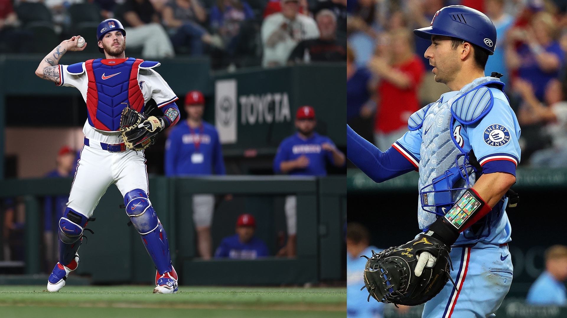 Jonah Heim and Kyle Higashioka 