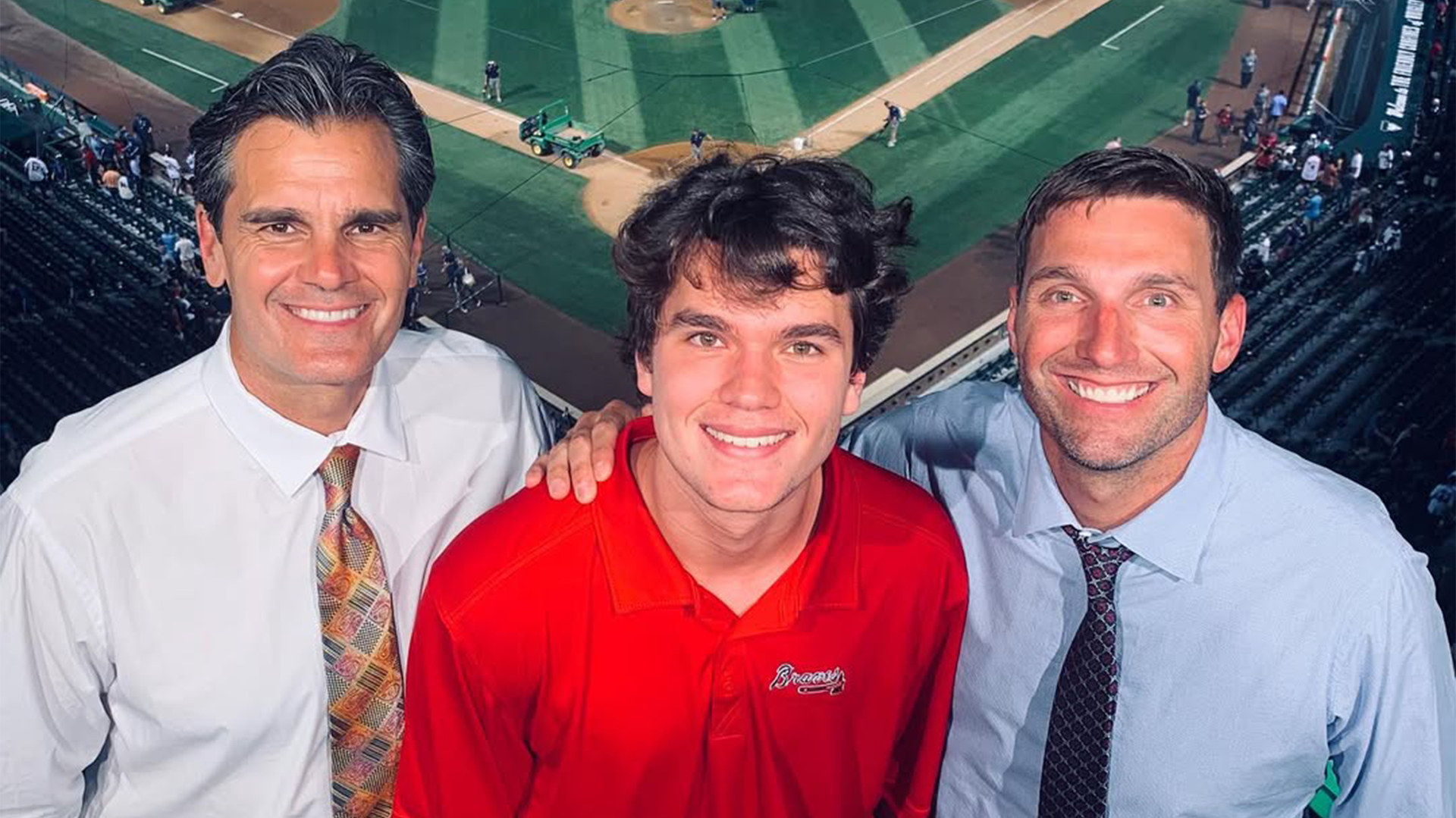 Chip Caray, Stefan Caray and Jeff Francoeur