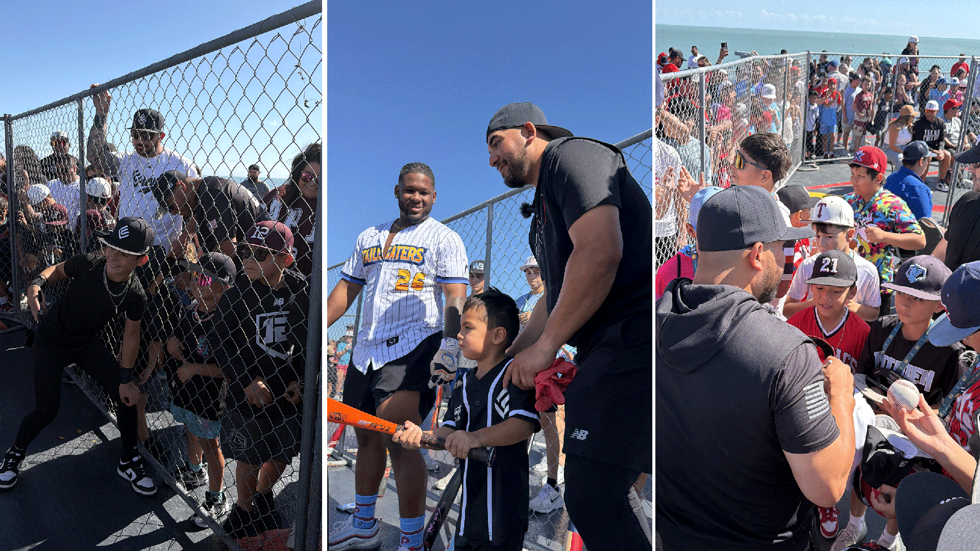 Batting practice aboard the USS Lexington