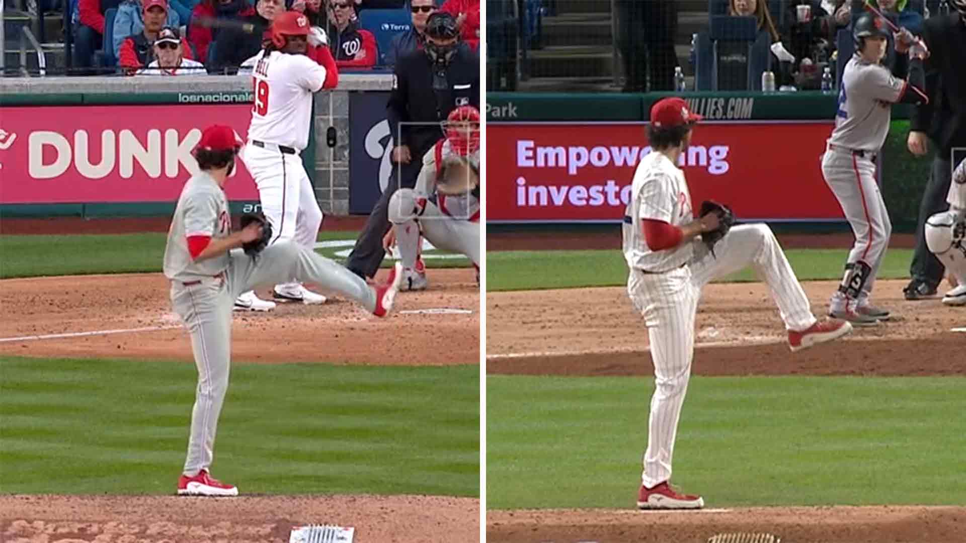 Comparing Jordan Romano's leg kicks