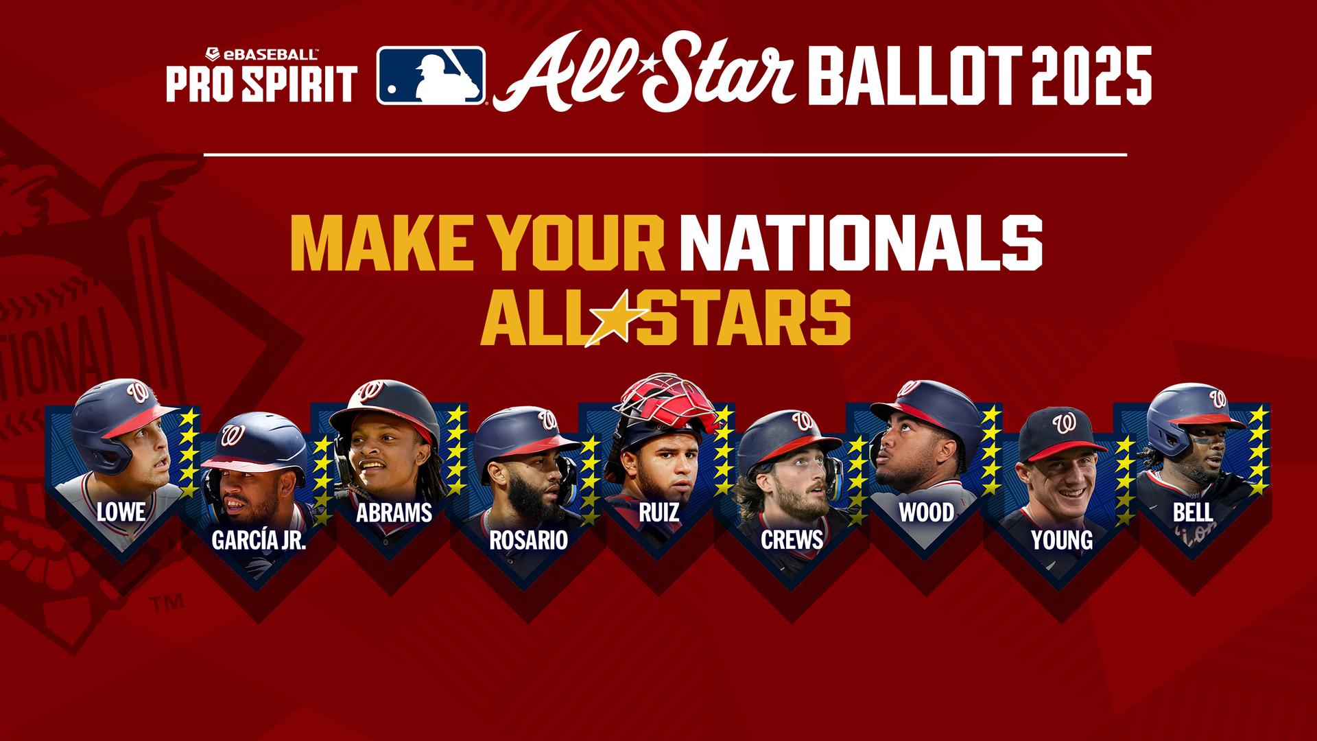 Nationals 2025 All-Star ballot