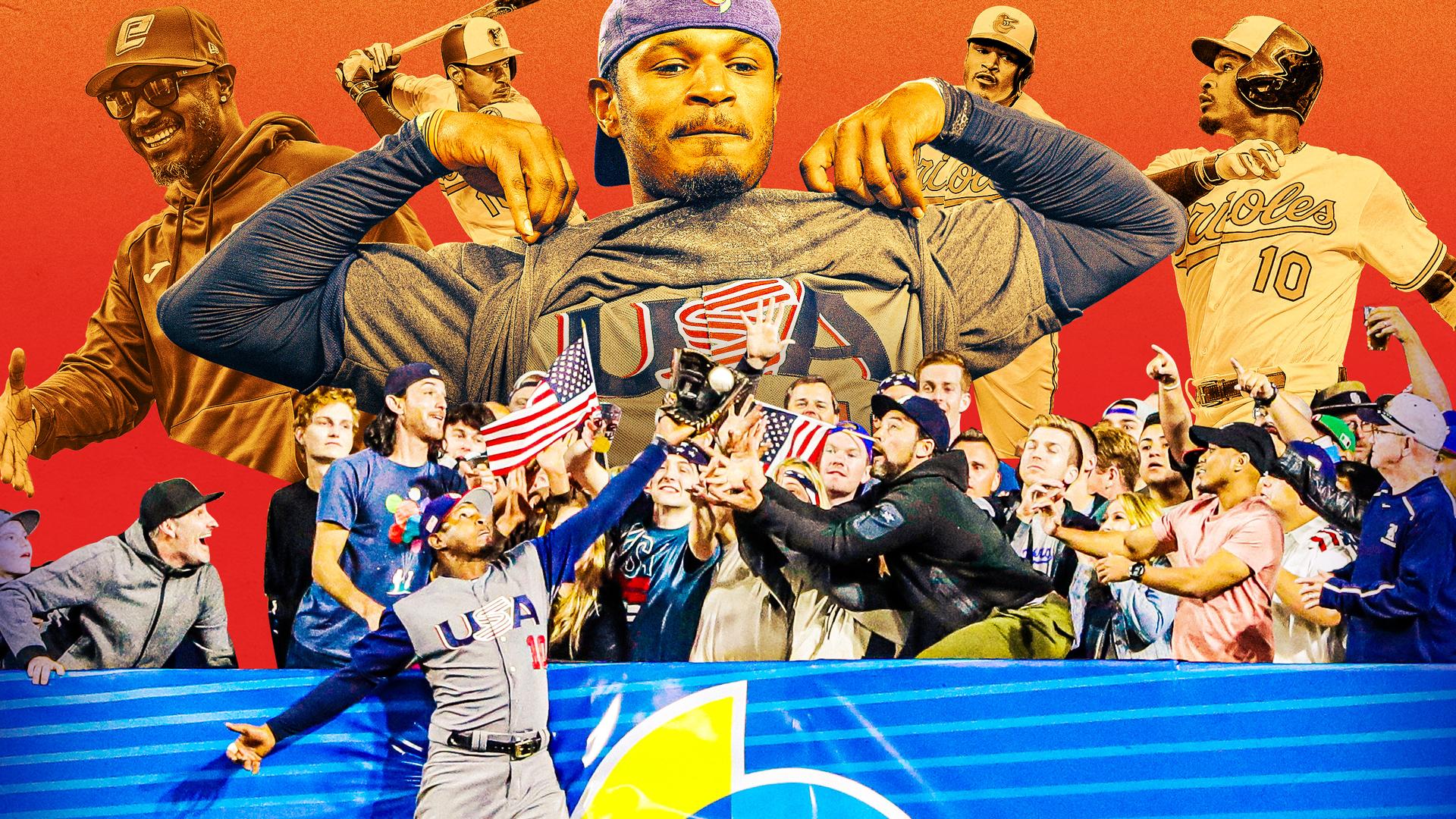 Adam Jones, a Team USA star, now is Spain's hitting coach. 