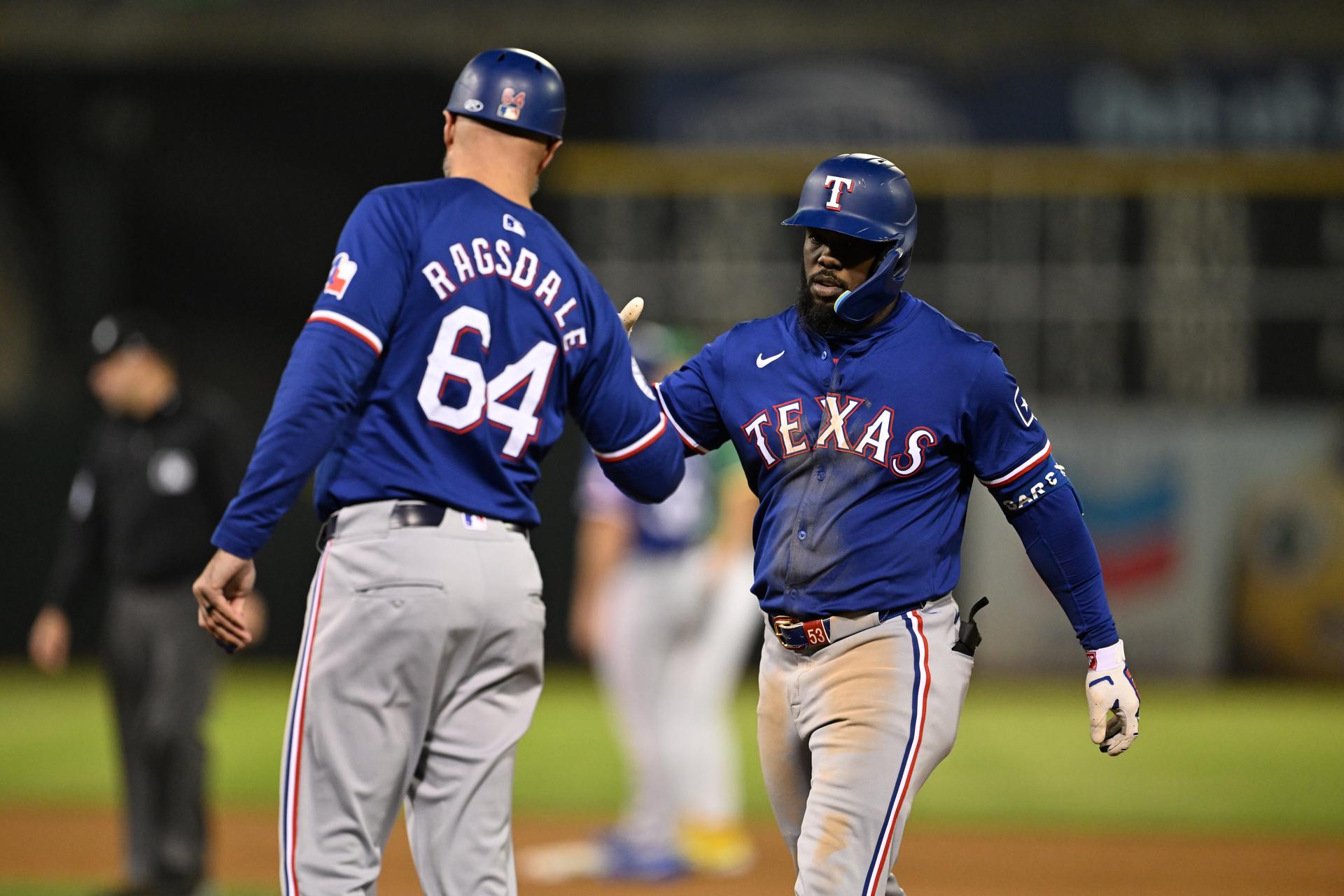 Corey Ragsdale and Adolis García 