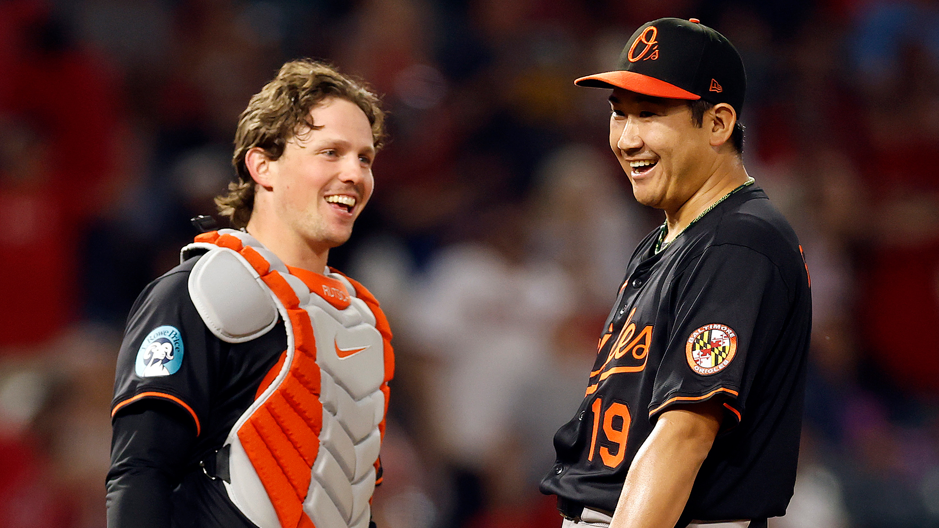 Adley Rutschman and Tomoyuki Sugano