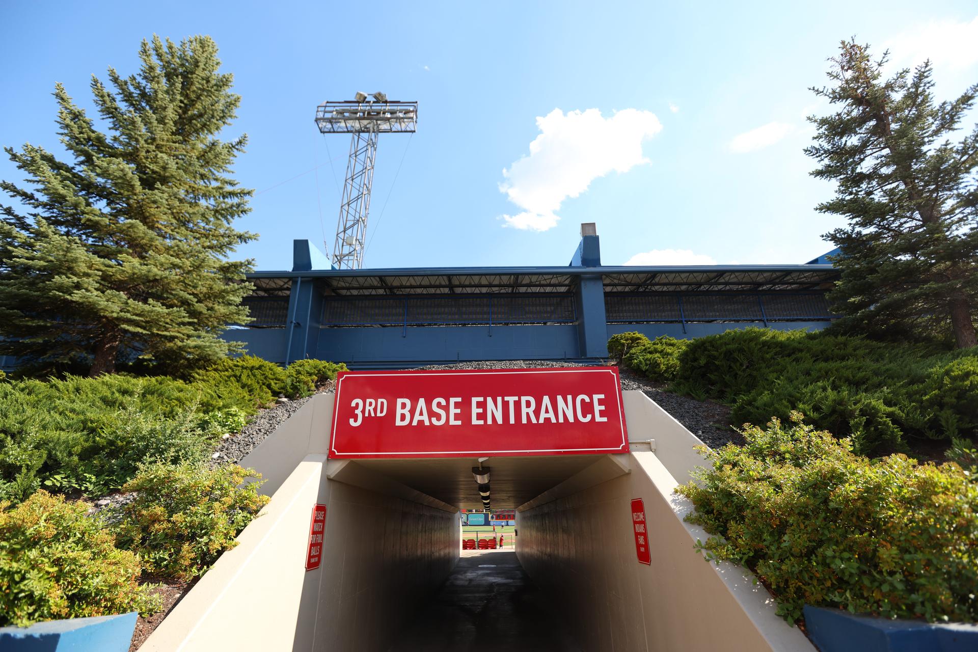 Third-base entrance