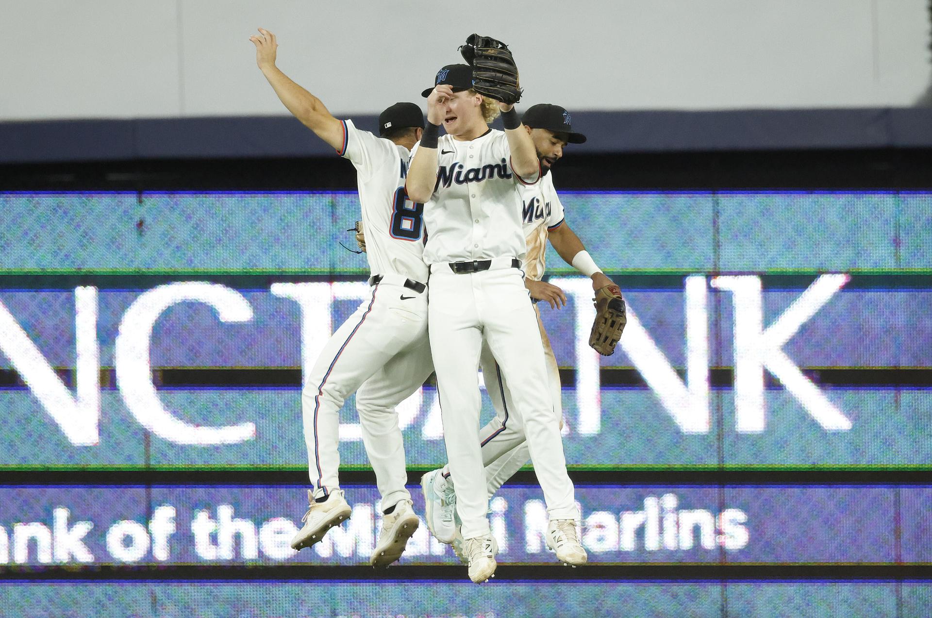 Joey Wiemer celebrates Wednesday's victory  