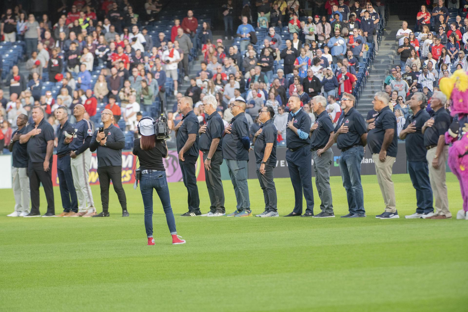 Members of the 1995 Guardians team