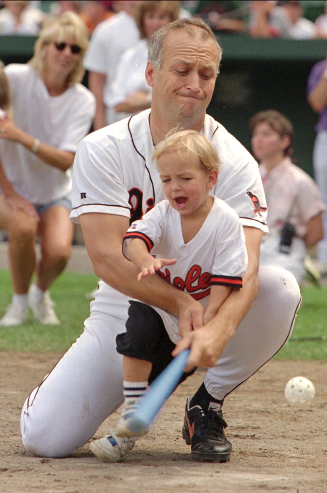 Cal Ripken Jr. and Ryan Ripken, 1995