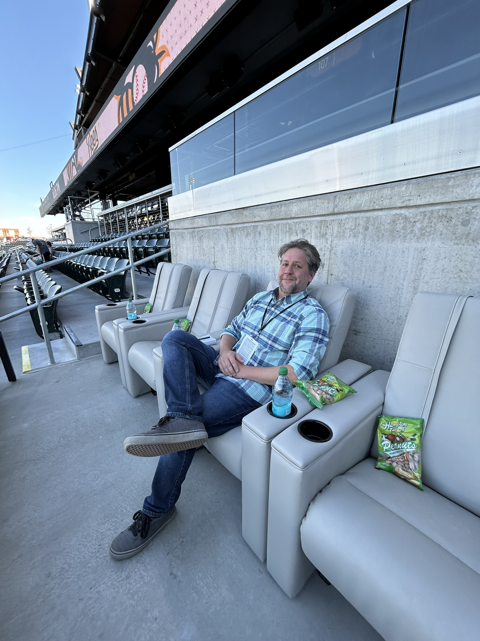 Batter's box seats