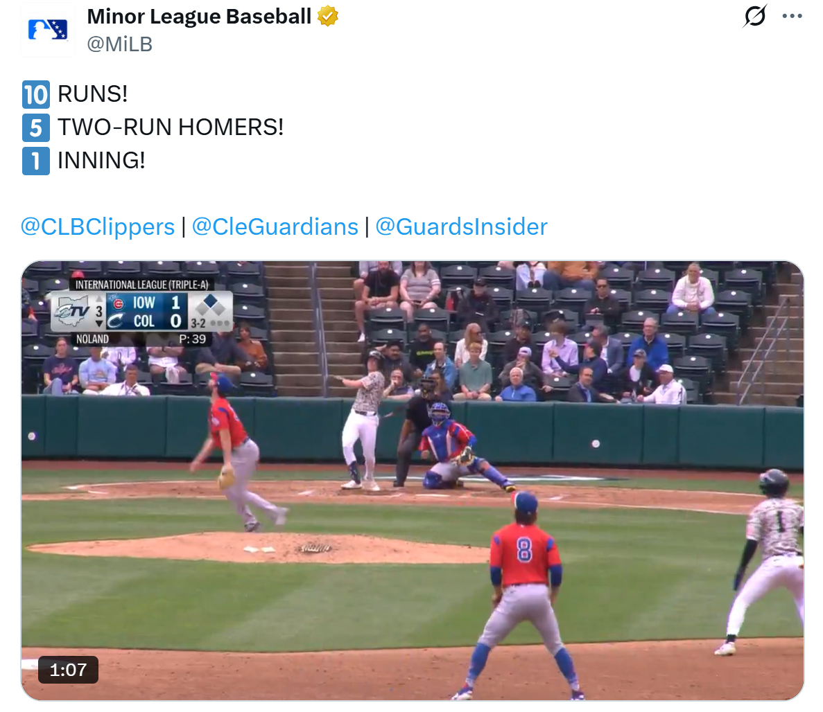 The Clippers' big inning
