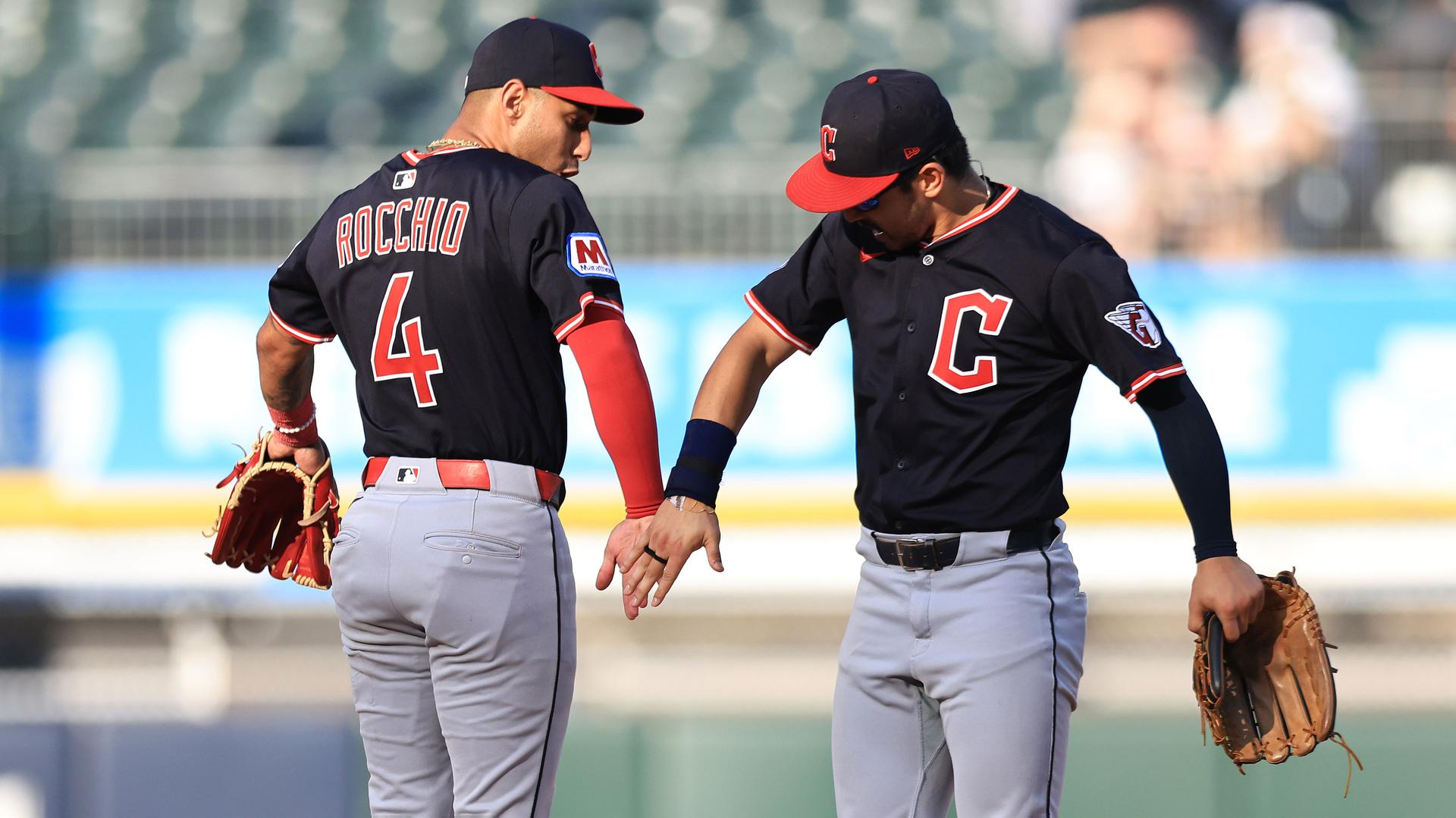 Brayan Rocchio and Steven Kwan