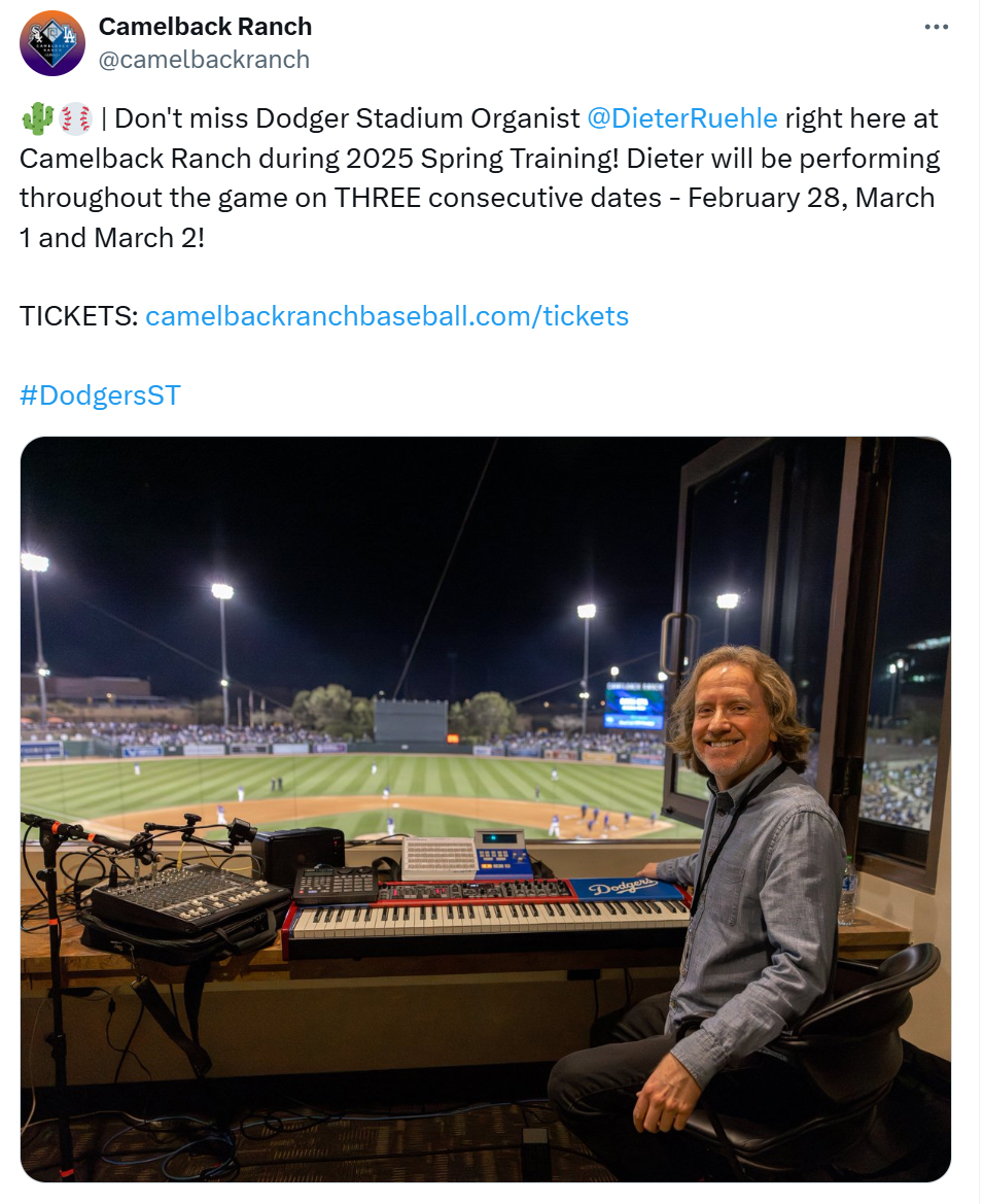 X post by Camelback Ranch