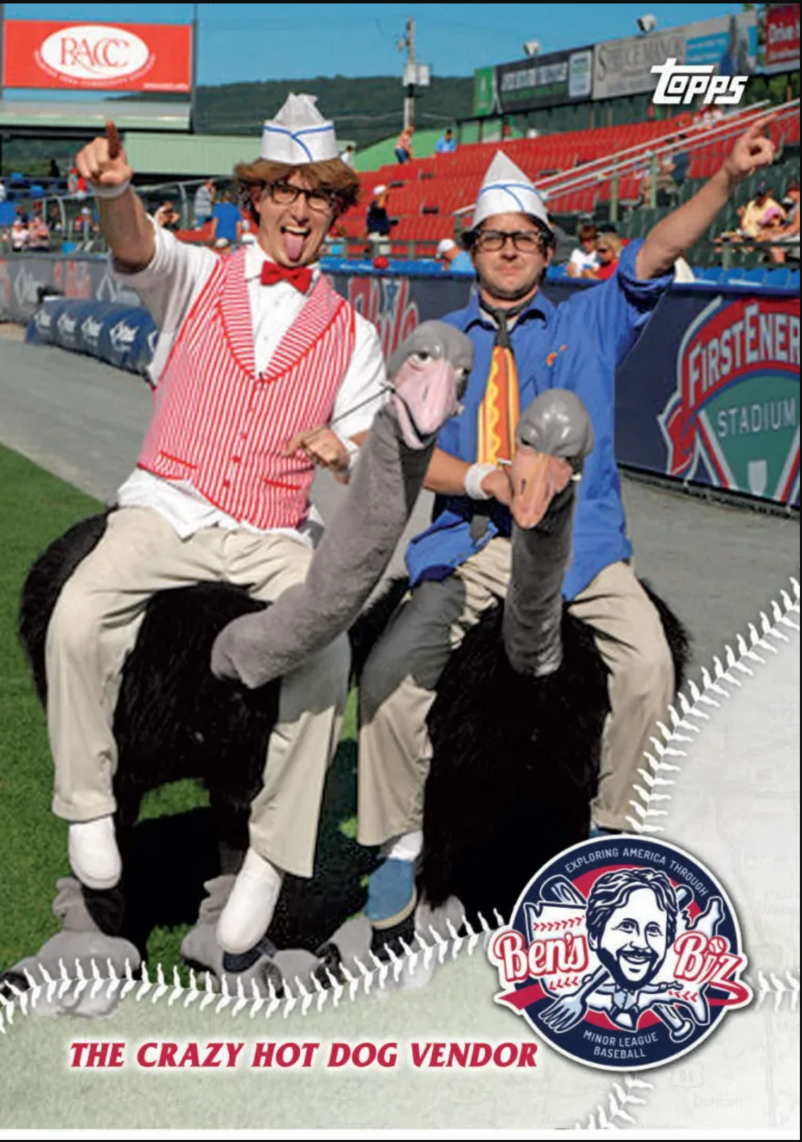 Hot dog vendor card